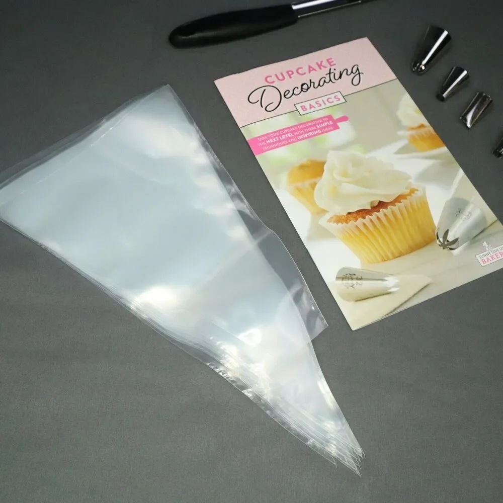 Cake Decorating Sunny Side Up Tips/bags 5 tips, tool & 10 bags, instruction book